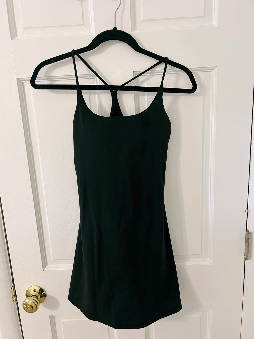 black activewear dress